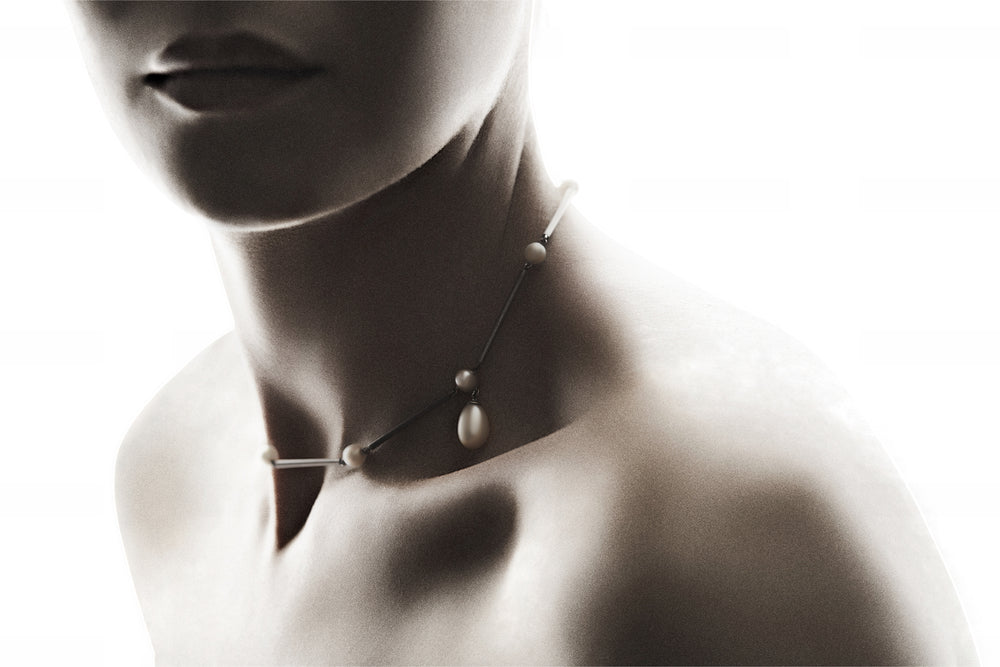 Titanium Pearl Choker