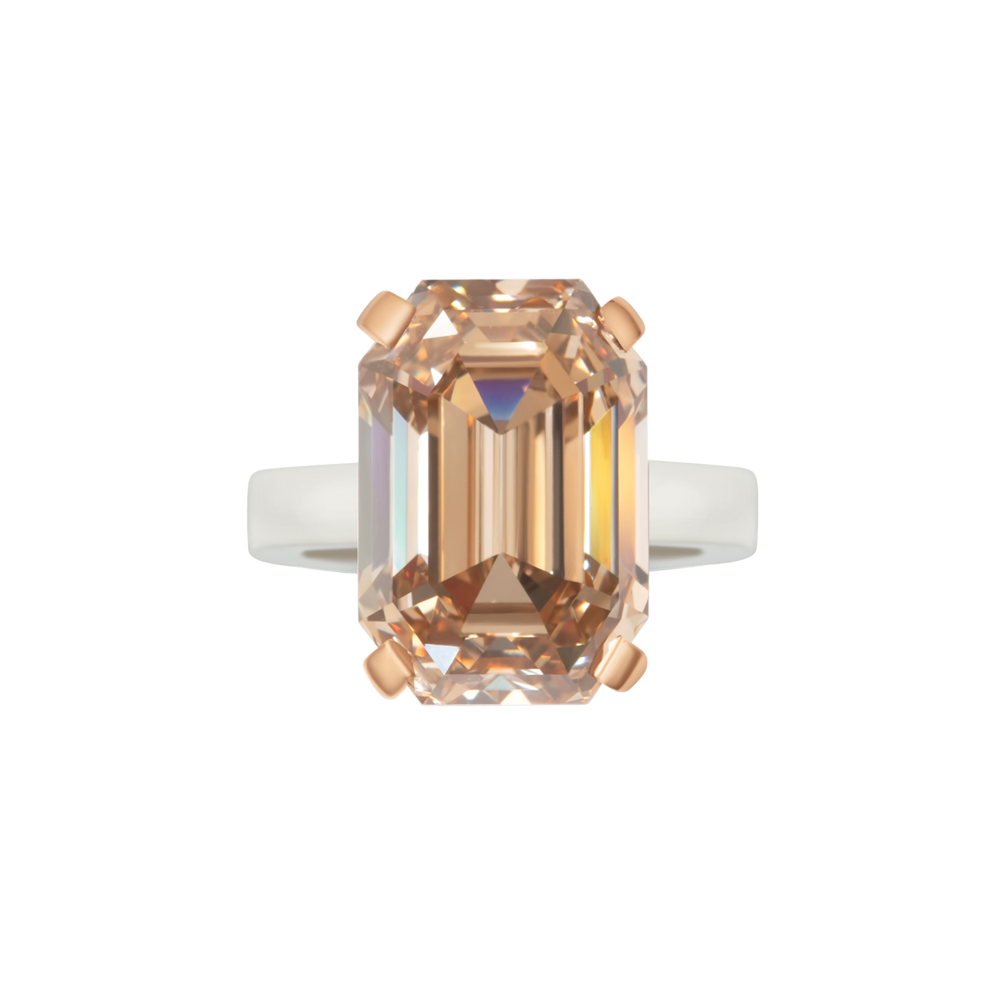15ct brown diamond spring ring