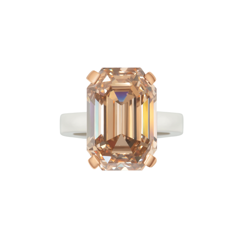 15ct brown diamond spring ring
