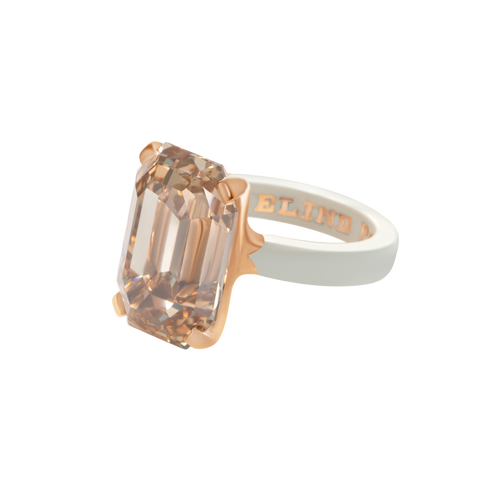 15ct brown diamond spring ring
