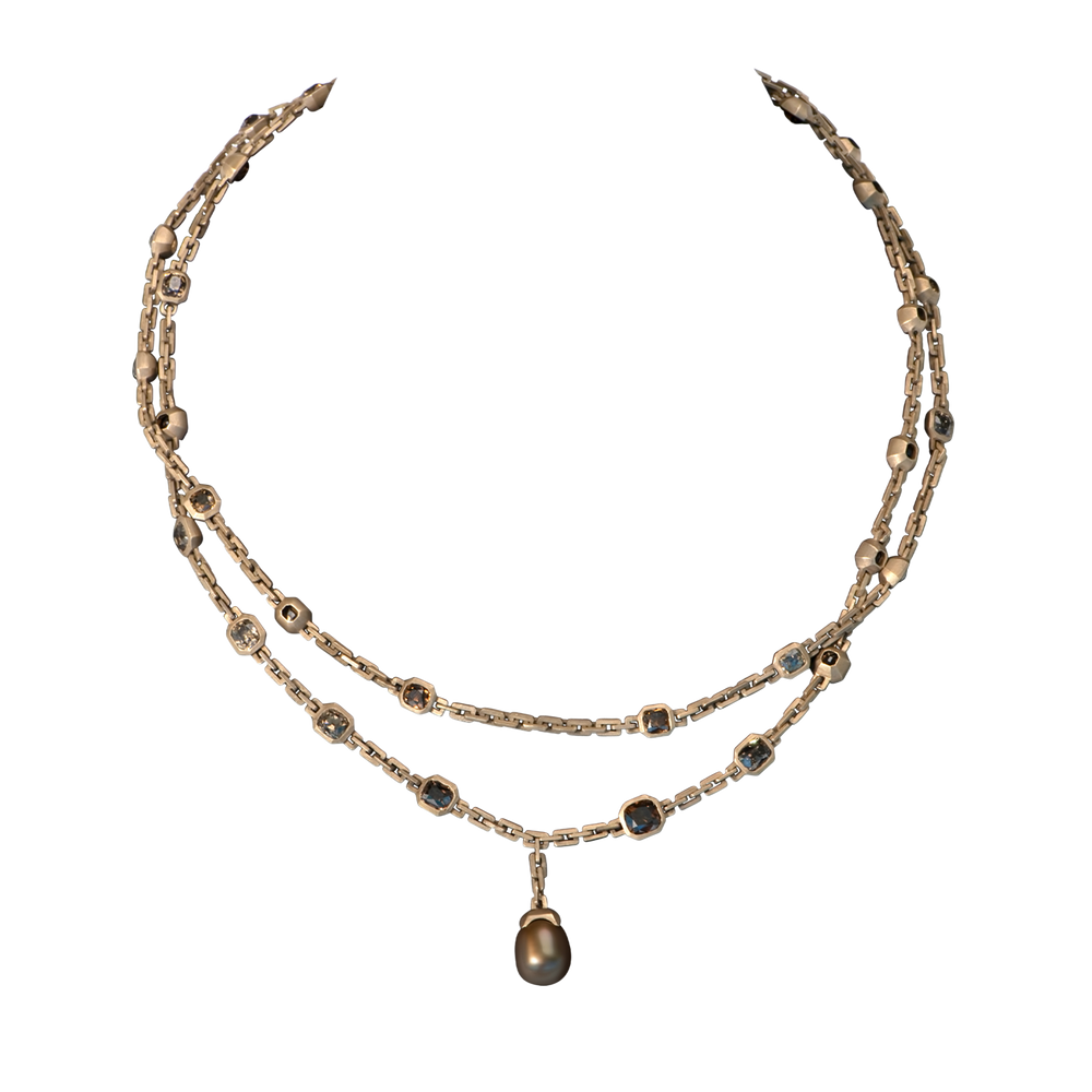 Jaqueline Necklace in Bronze