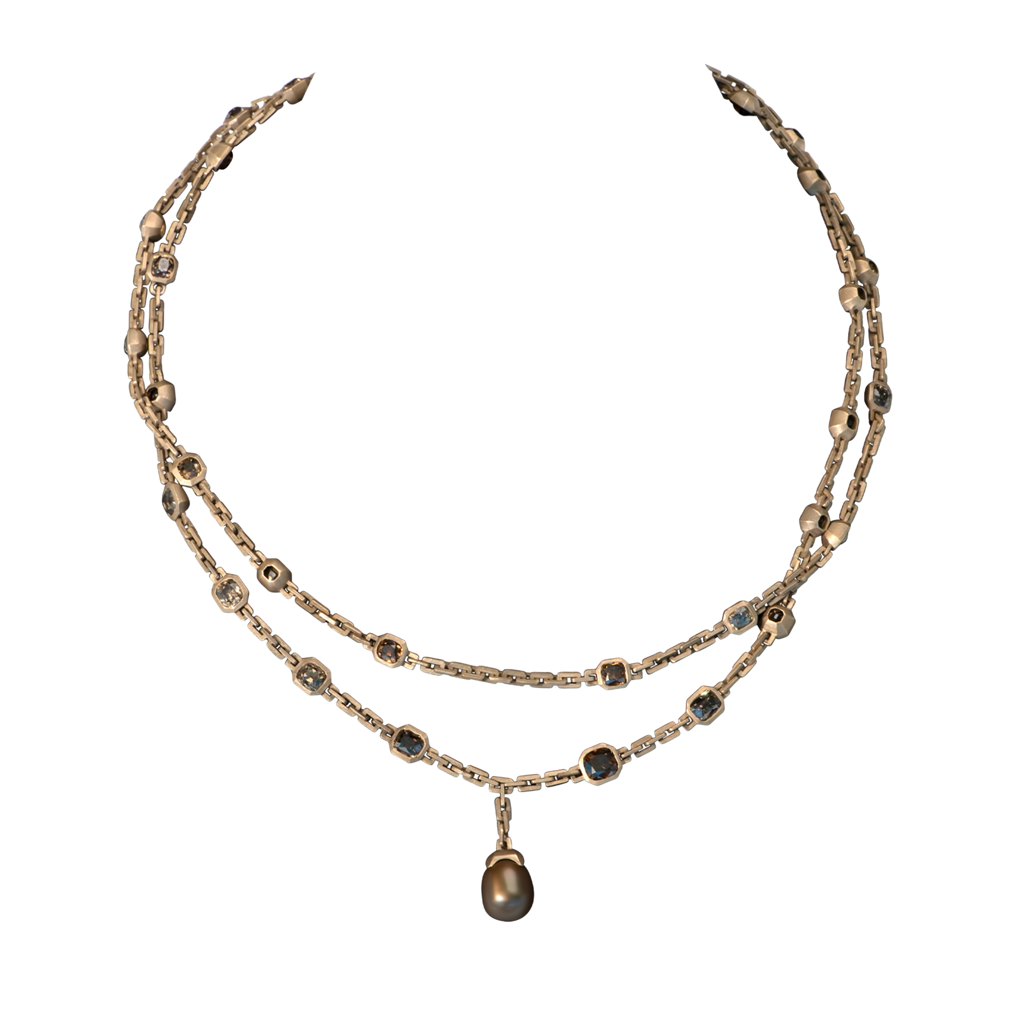Jaqueline Necklace in Bronze