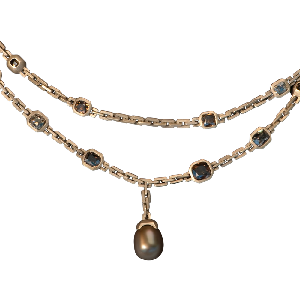 Jaqueline Necklace in Bronze