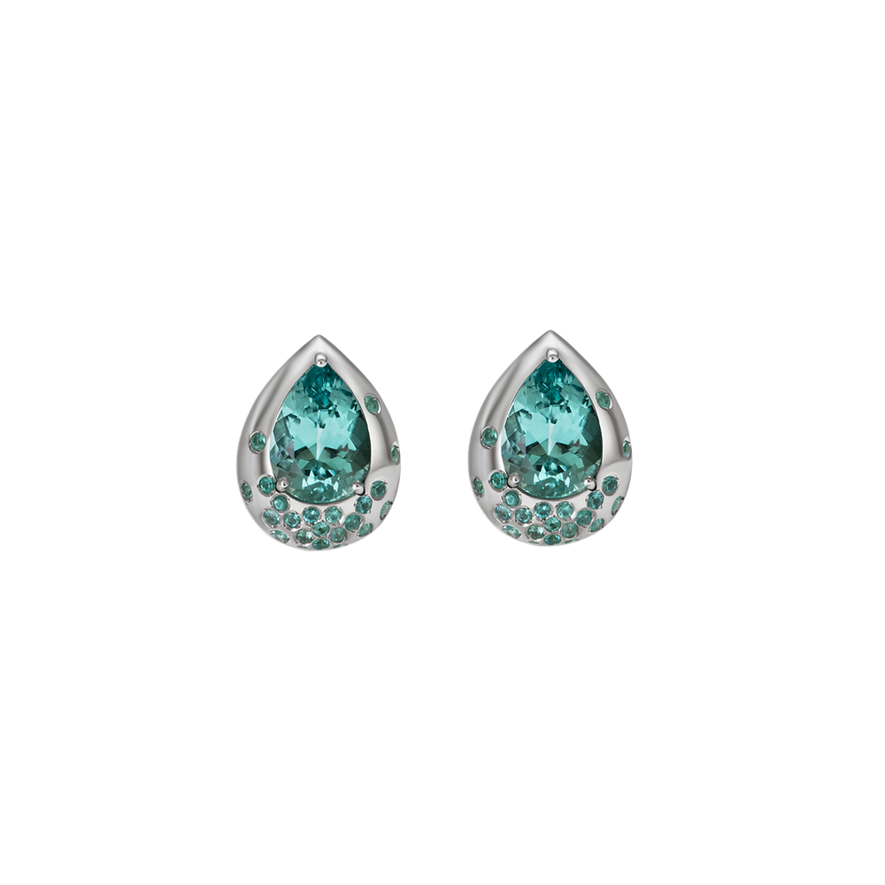 Timeless paraiba earring