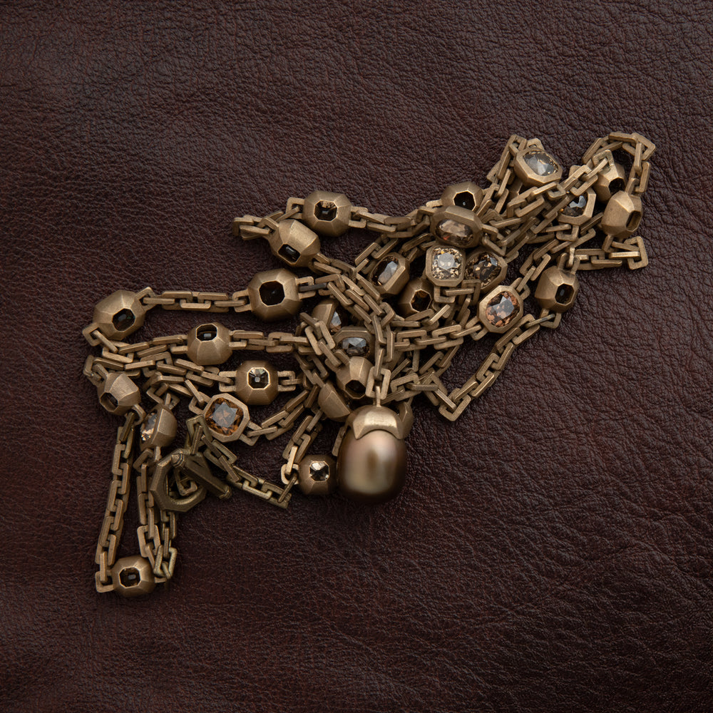 Jaqueline Necklace in Bronze