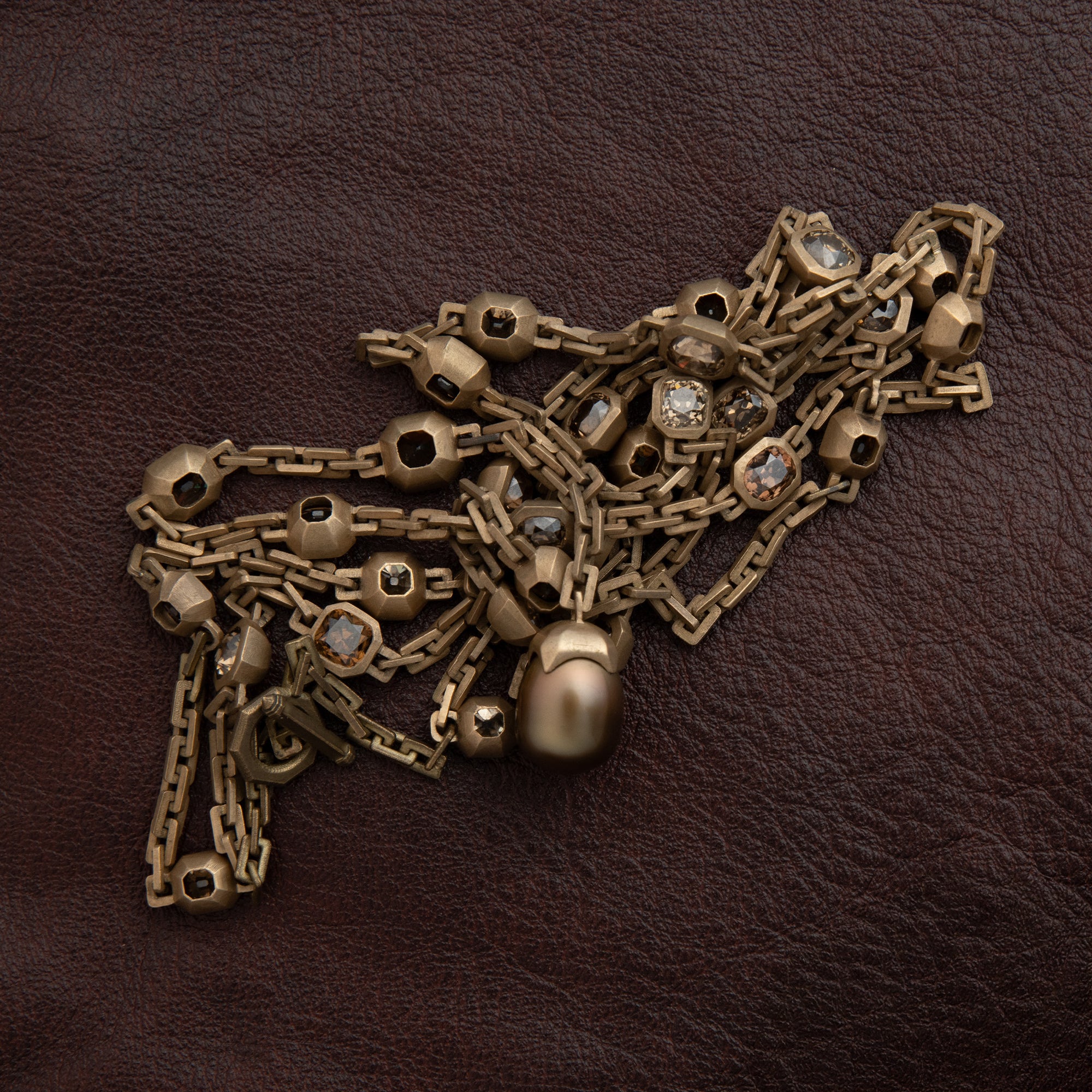 Jaqueline Necklace in Bronze