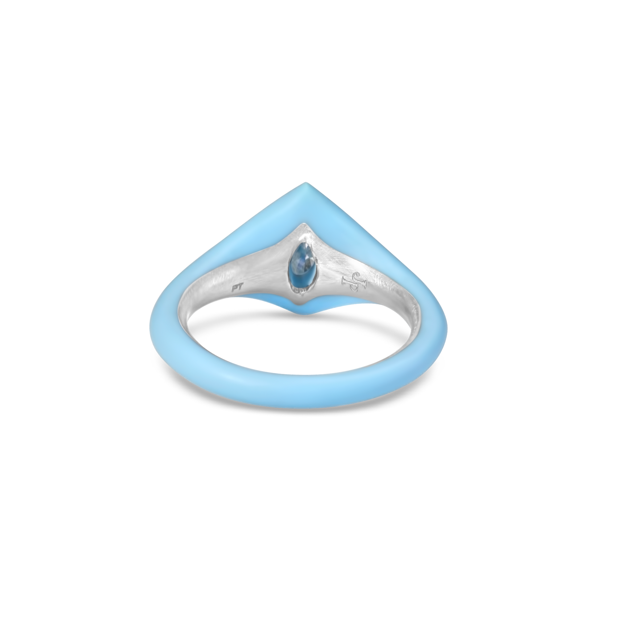 Spring marquise in pastel blue