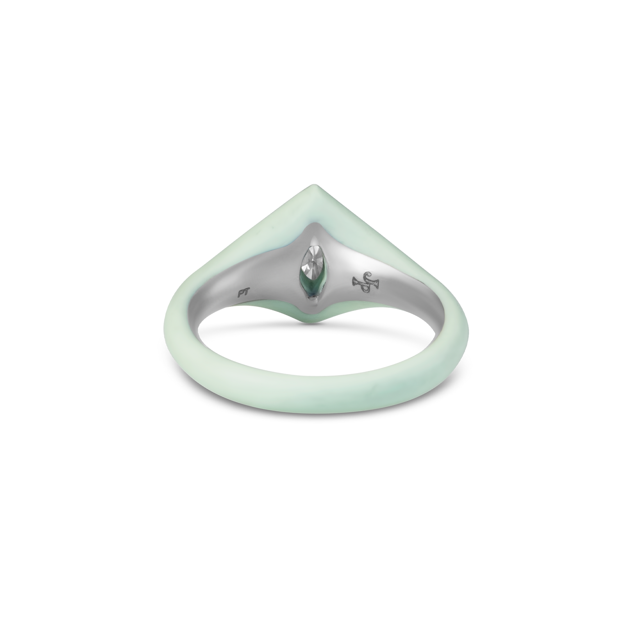 Spring marquise in green