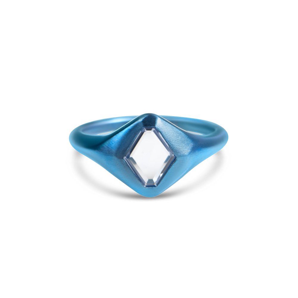 Titanium Heroes Ring in blue