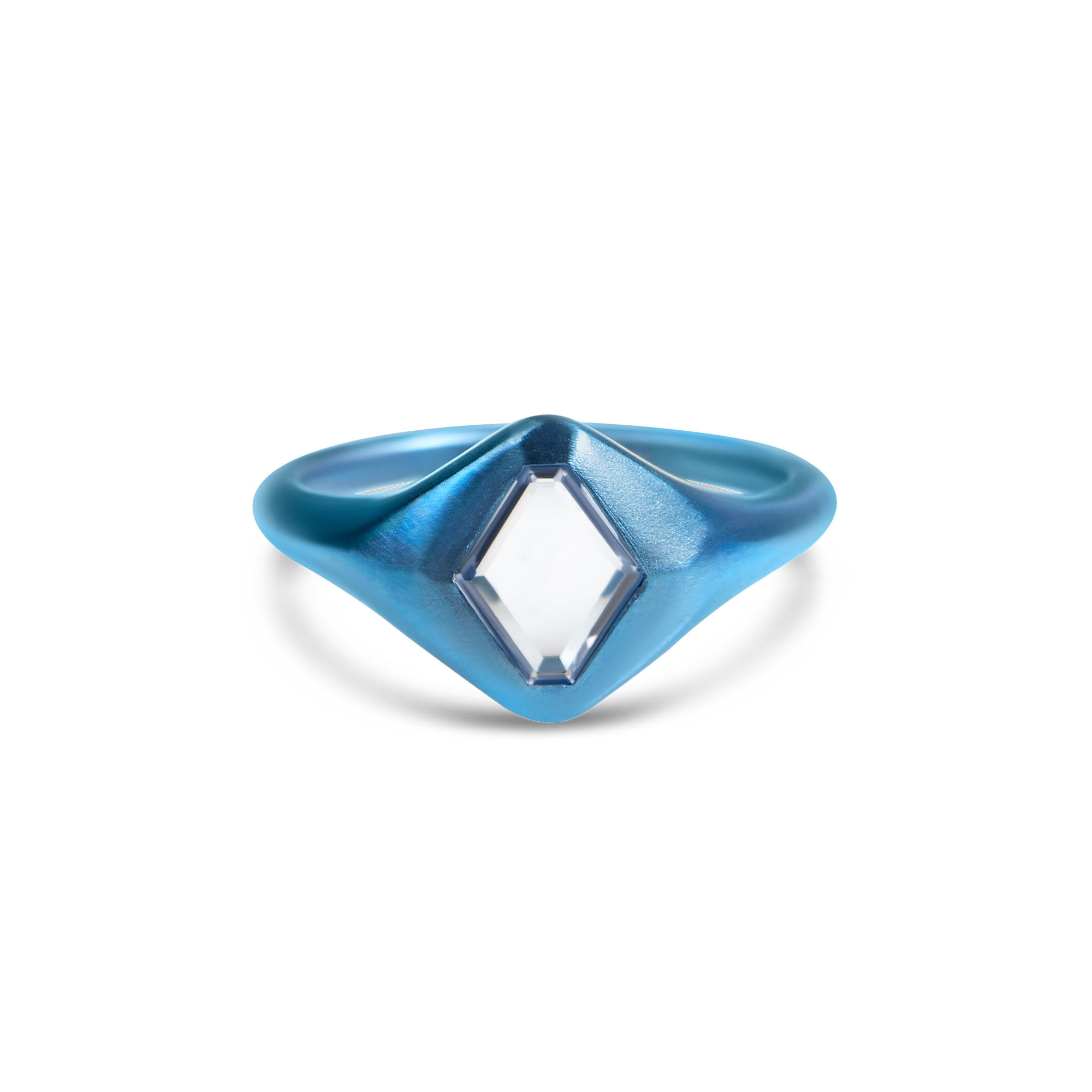 Titanium Heroes Ring in blue