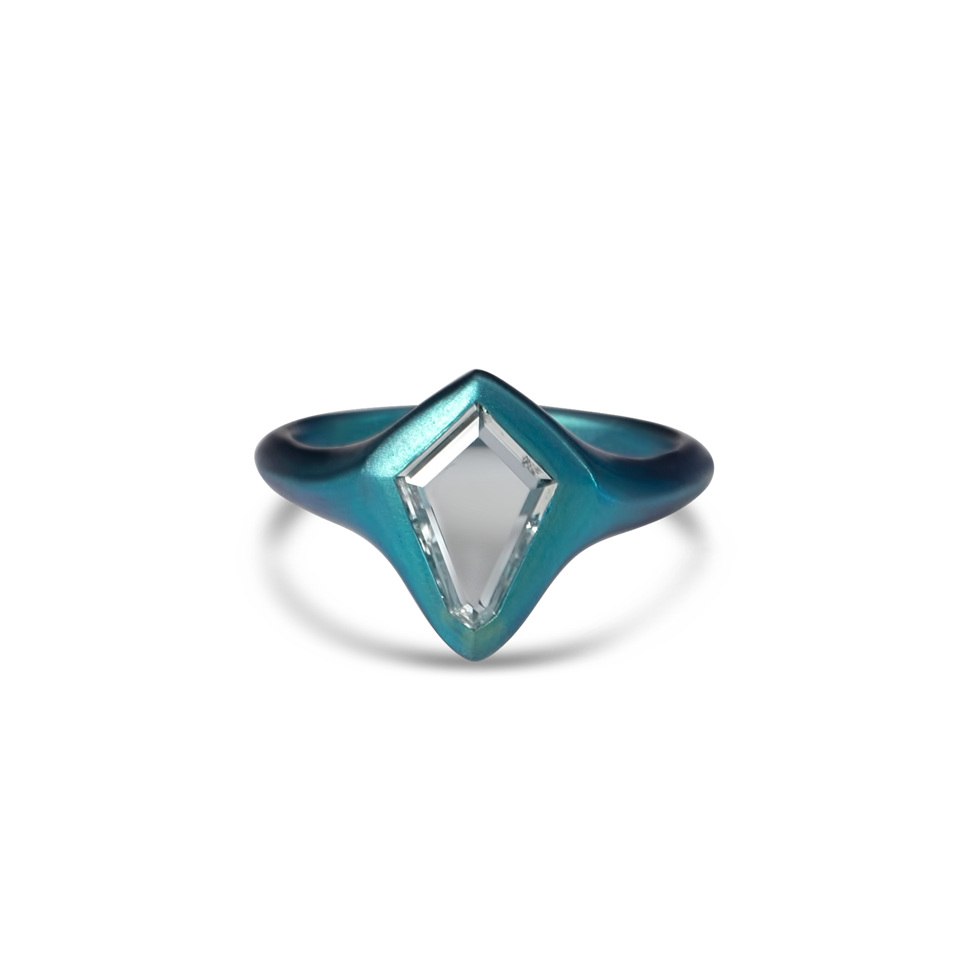 Titanium heroes ring blue shield