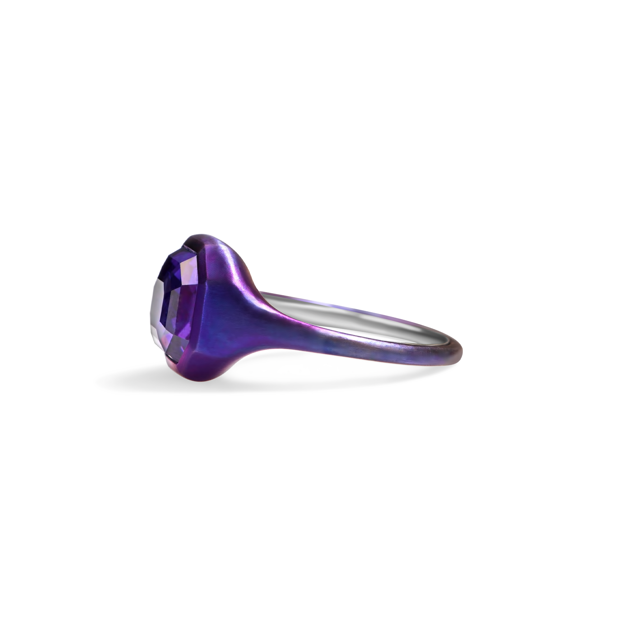 Heroes ring color changing purple sapphire