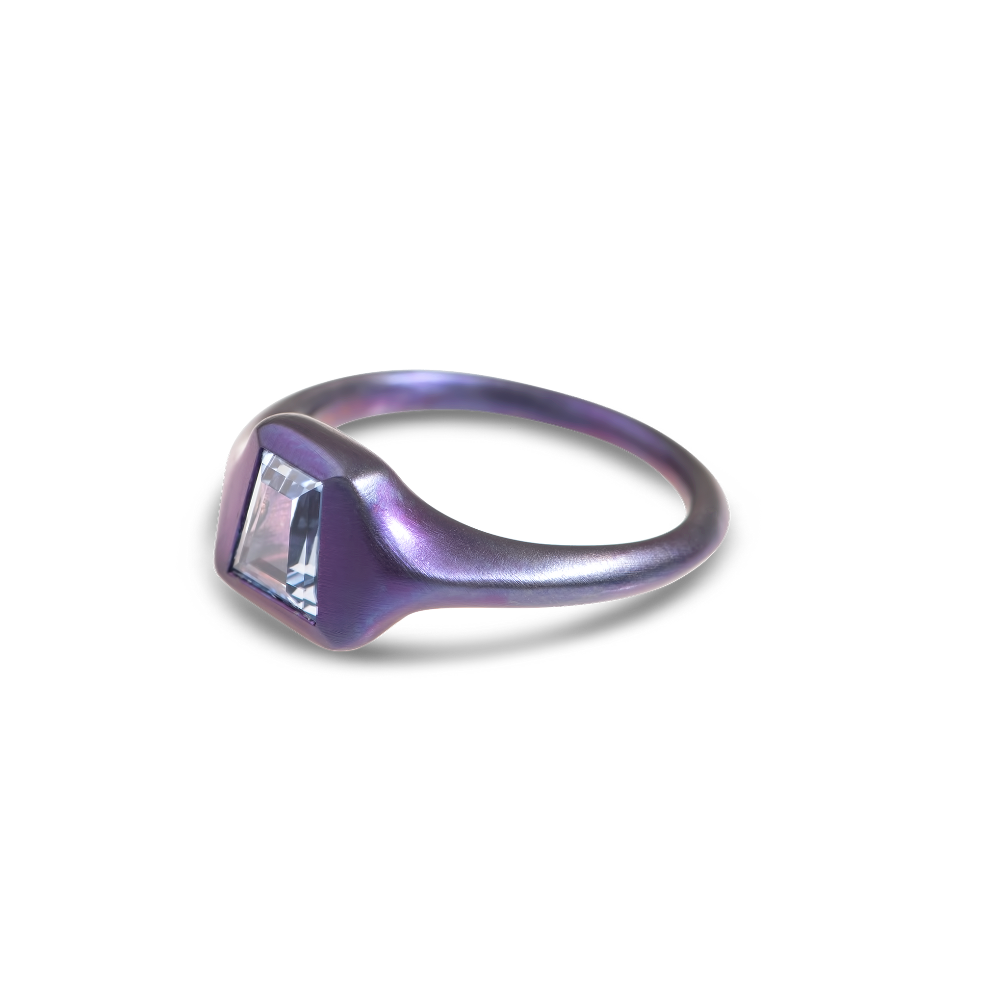 Titanium heroes ring in purple