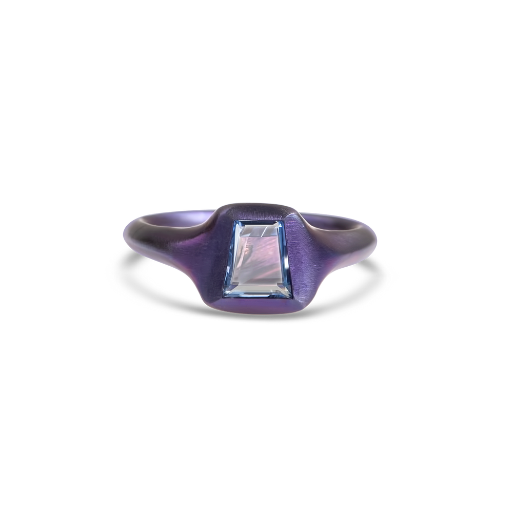 Titanium heroes ring in purple