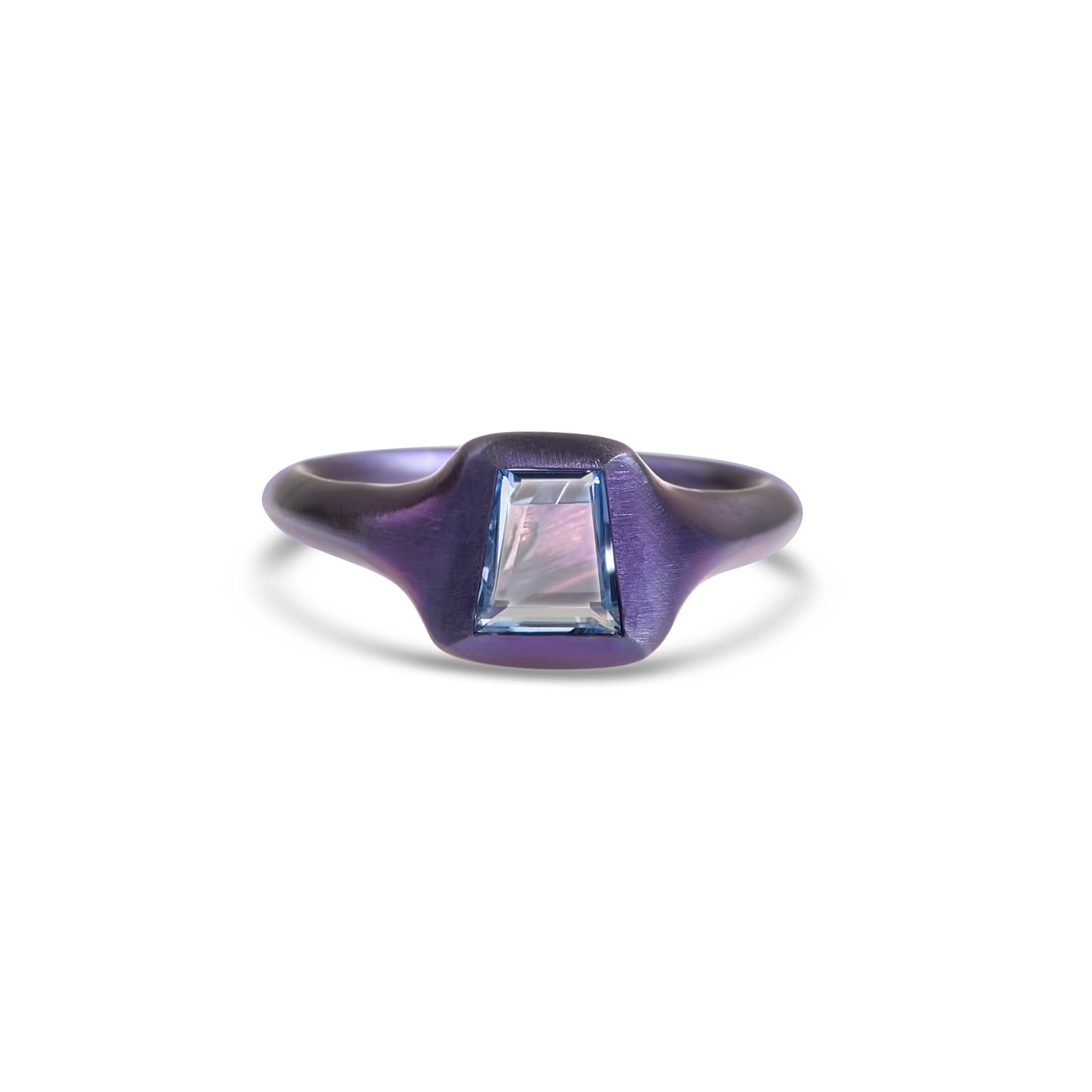 Titanium heroes ring in purple